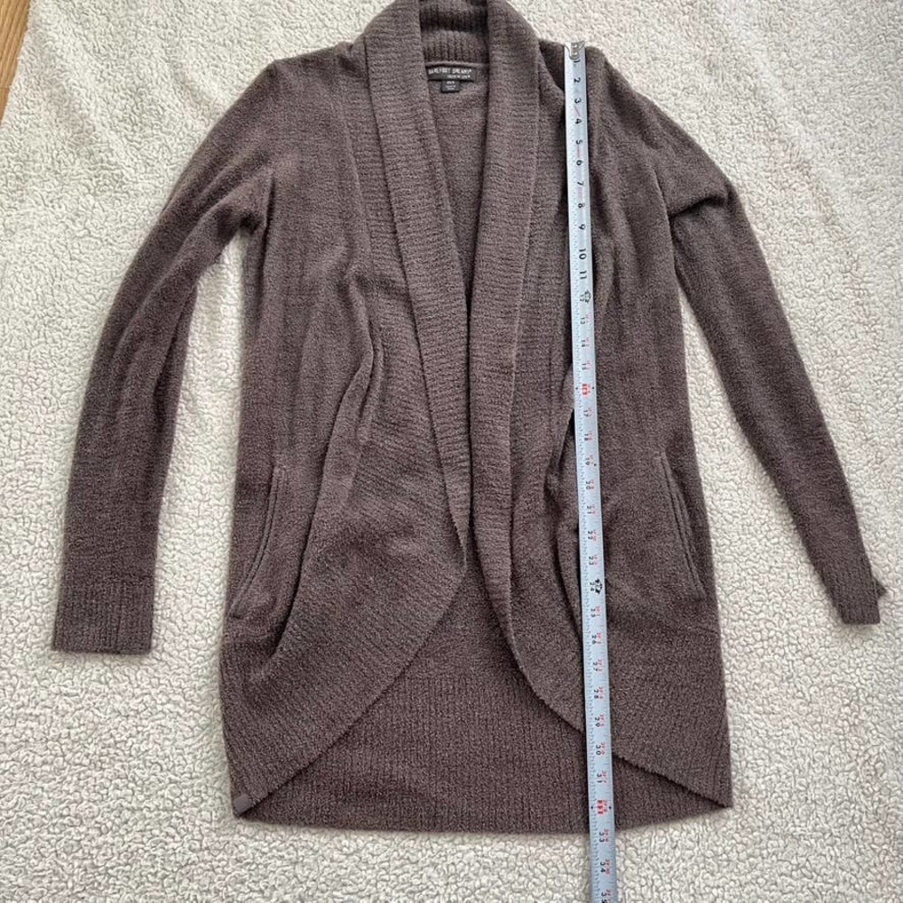Barefoot dreams CozyChic Lite Circle Cardigan in Charcoal Black Women Size XS/S - Picture 11 of 14